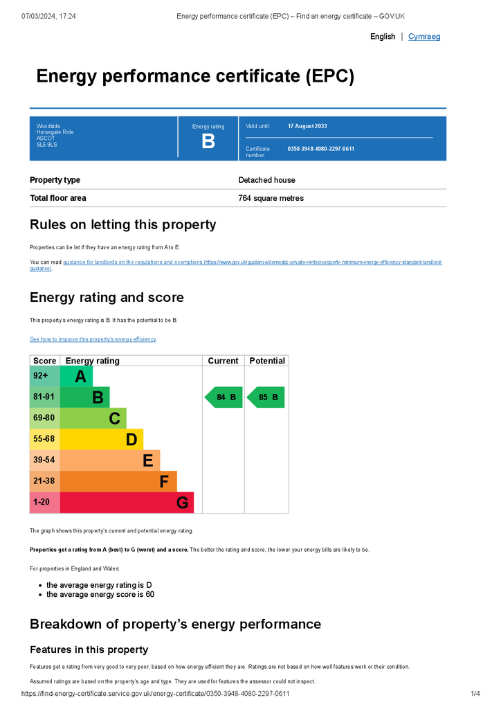 Energy performance c