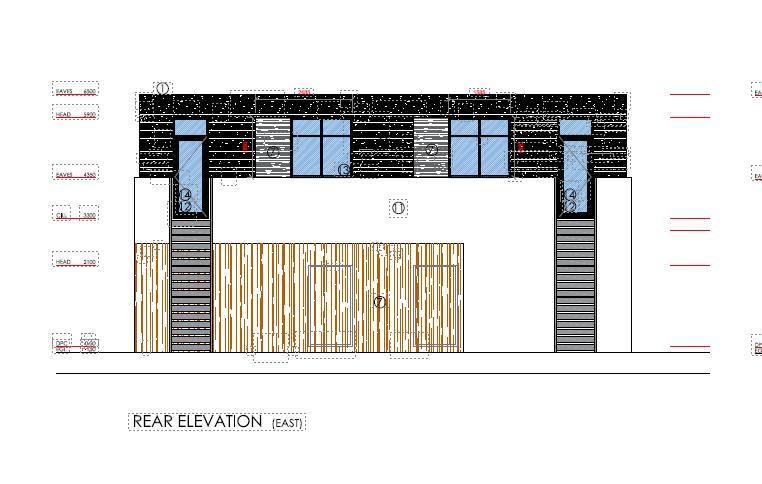 Proposed rear elevation