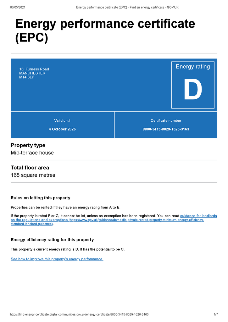 EPC Certificate