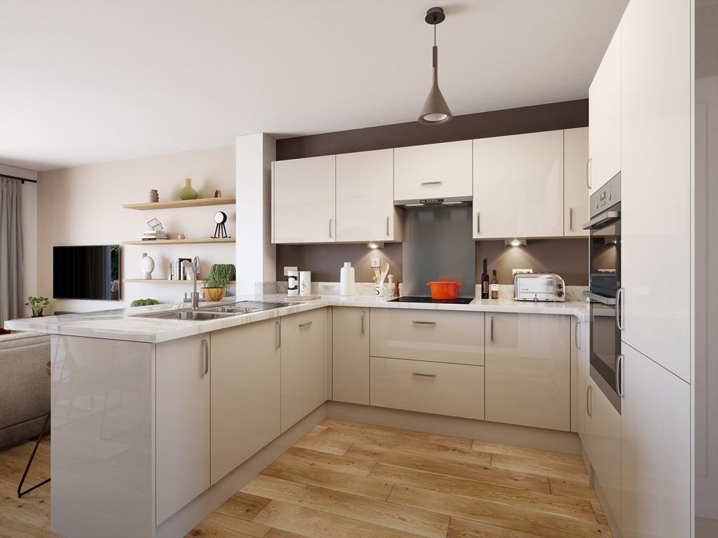 A modern kitchen with energy saving features