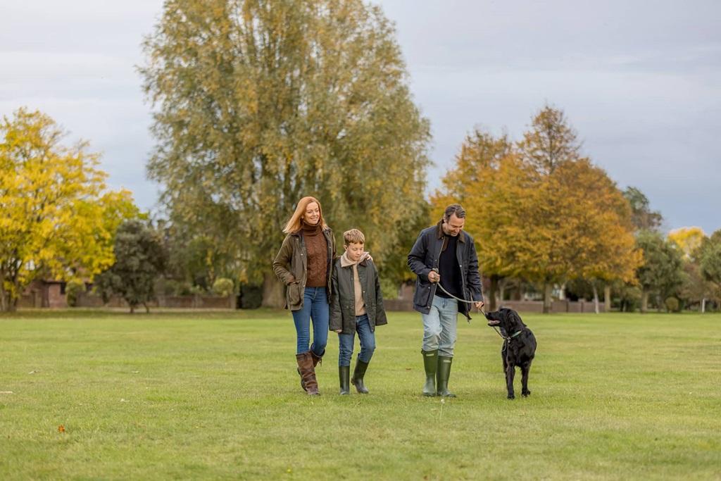 Enjoy family walks across the village green in...