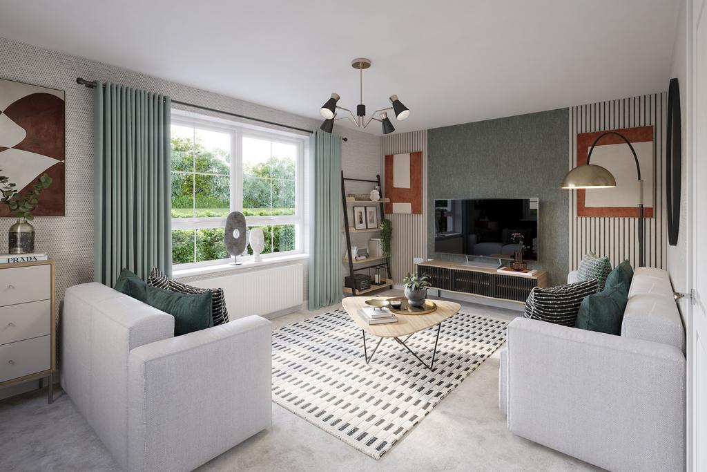 Living room in a 3 bed home