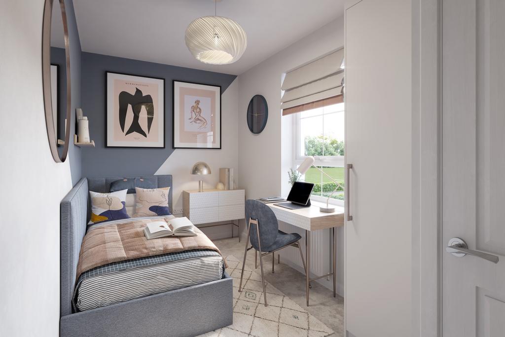 Third bedroom in a 3 bed home