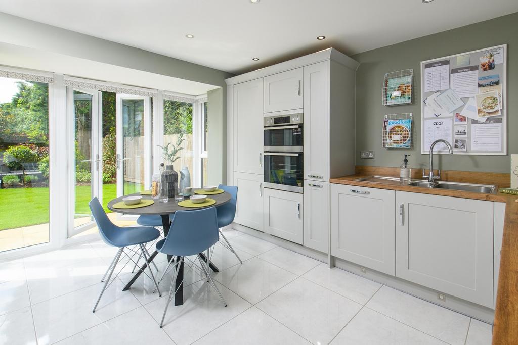 The Warwick Show Home Open Plan kitchen diner