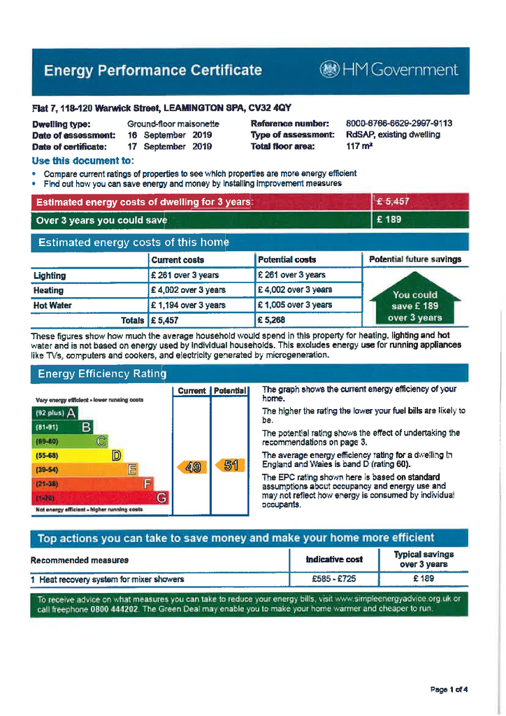 EPC Certificate