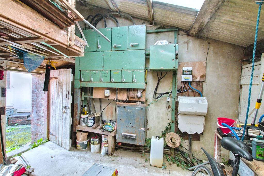 Inside Brick-built shed