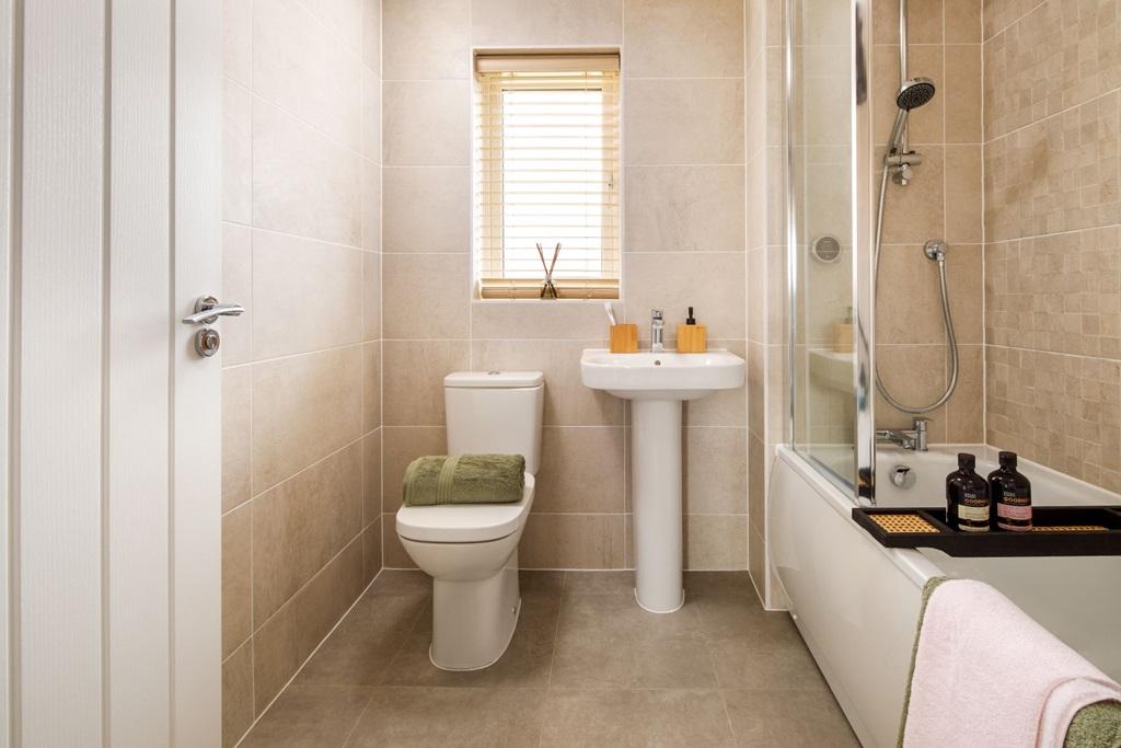 A Taylor Wimpey bathroom is easy to clean