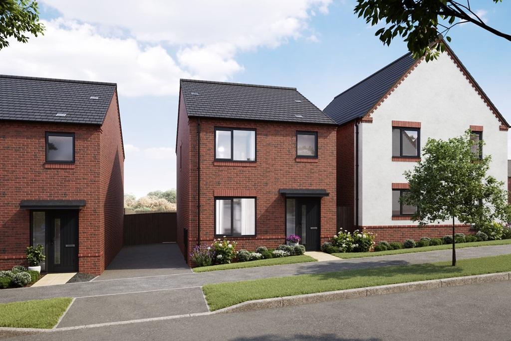 Artists impression plot 123 at Gresley Meadow