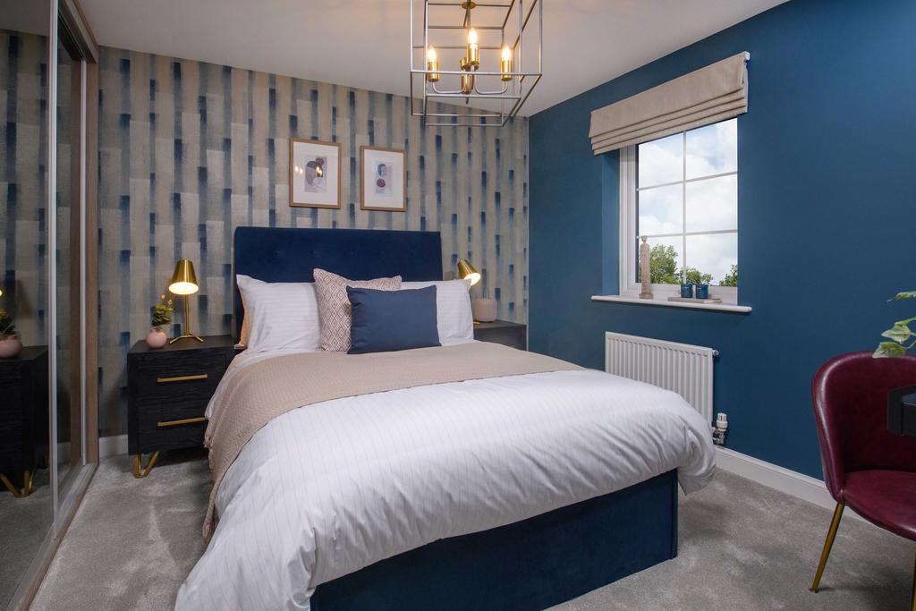 Double bedroom in the Ripon Show Home