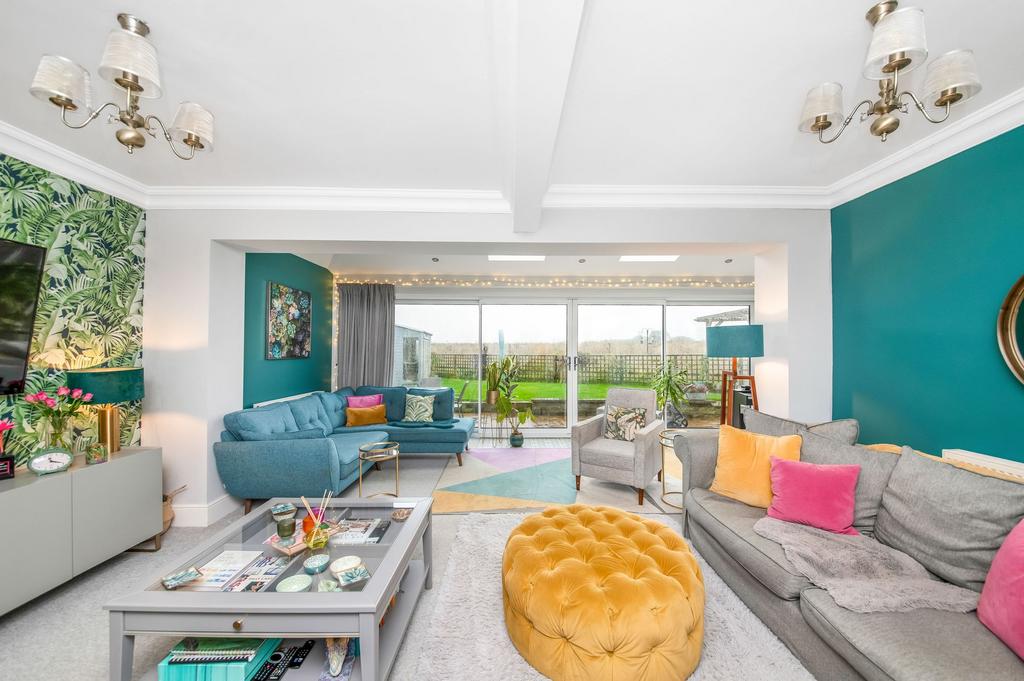 Open plan lounge and garden room