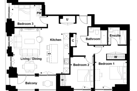 3 bedroom apartment for sale, Woodberry Down, Finsbury Park N4