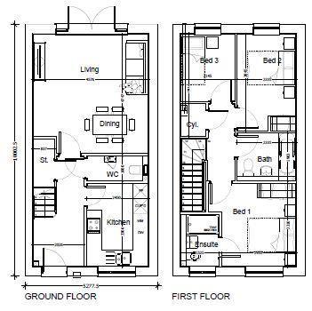 Three Bedroom Type 3 Floor plan