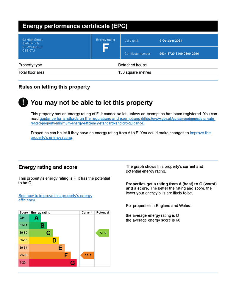 Energy performance certificate (EPC) – Find an ene