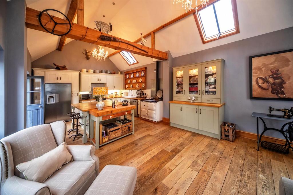 Open plan living dining kitchen