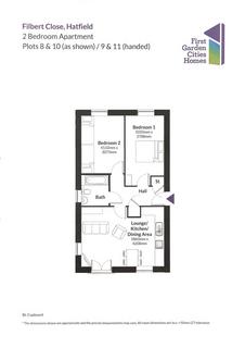 2 bedroom apartment for sale, Plot 9, 8 Cobnut Close, Hatfield, Herts AL10 9AD