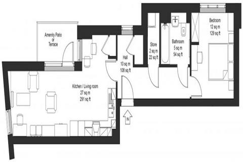 1 bedroom flat to rent, 51-55 St Andrew's Road, Uxbridge UB10