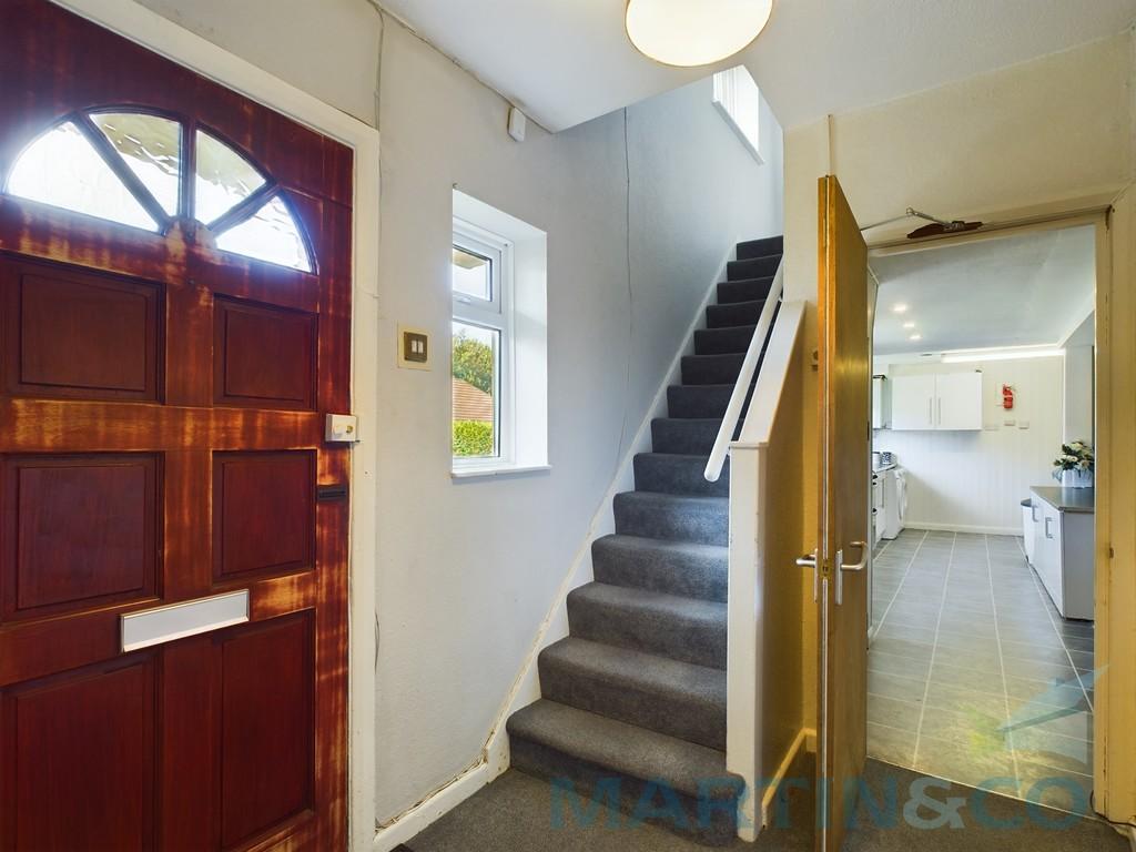 Front door and stairs
