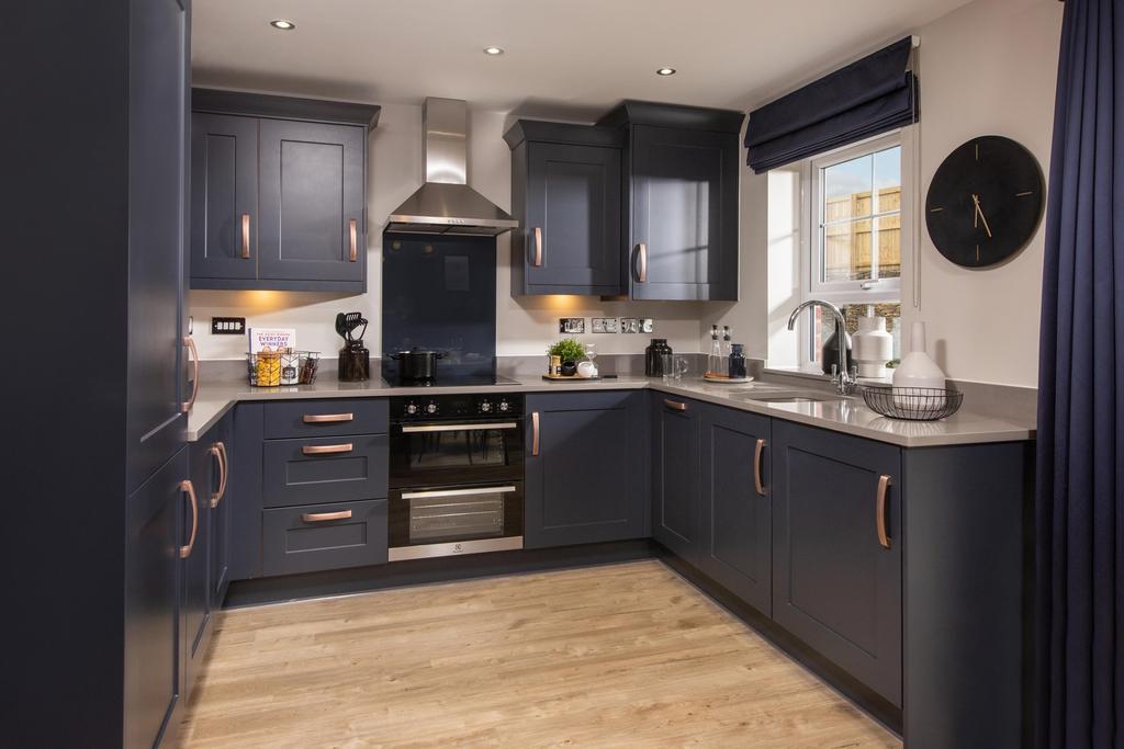 Internal image of the kitchen in the Ellerton