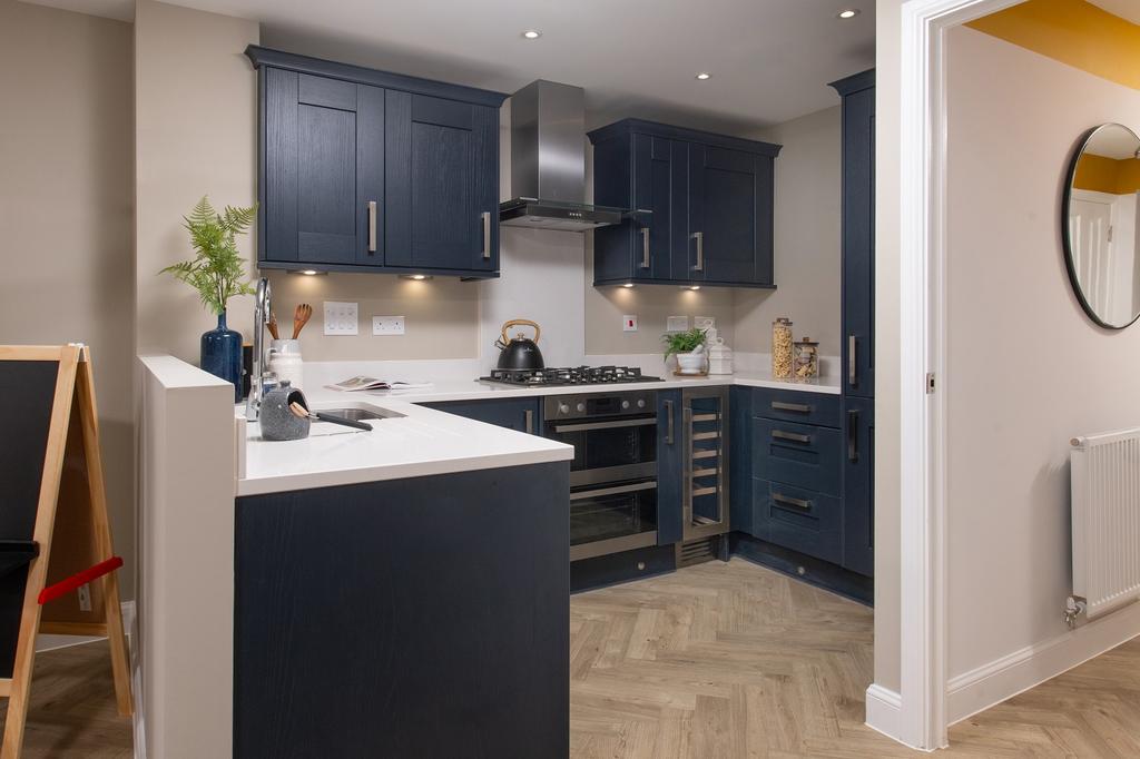 Kingsville Show Home kitchen at Franklin Gardens