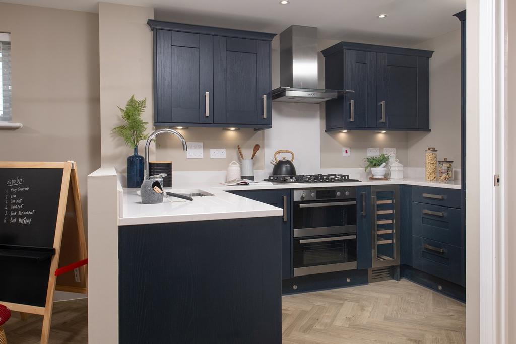 Kingsville Show Home kitchen at Franklin Gardens