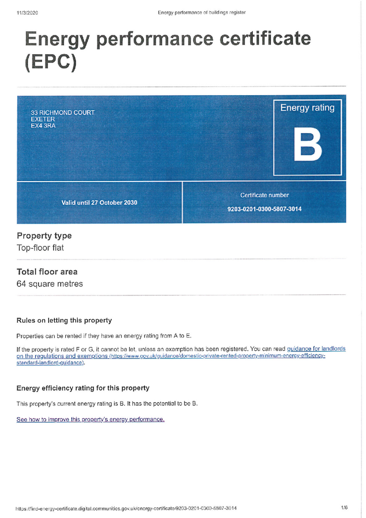 EPC Certificate