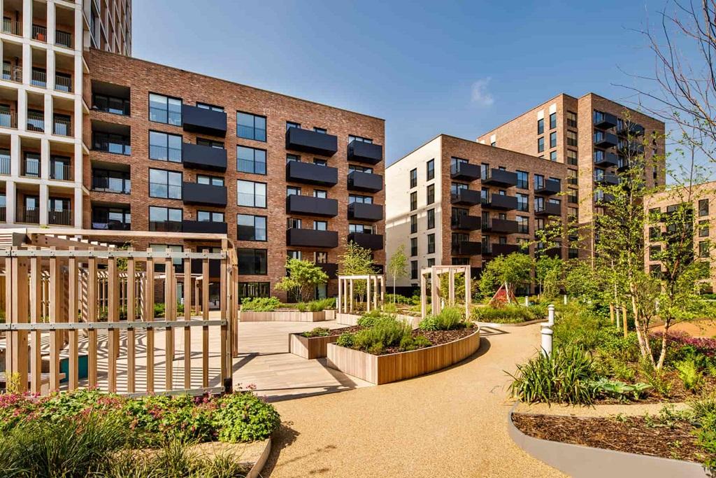 The podium gardens are open for all residents...