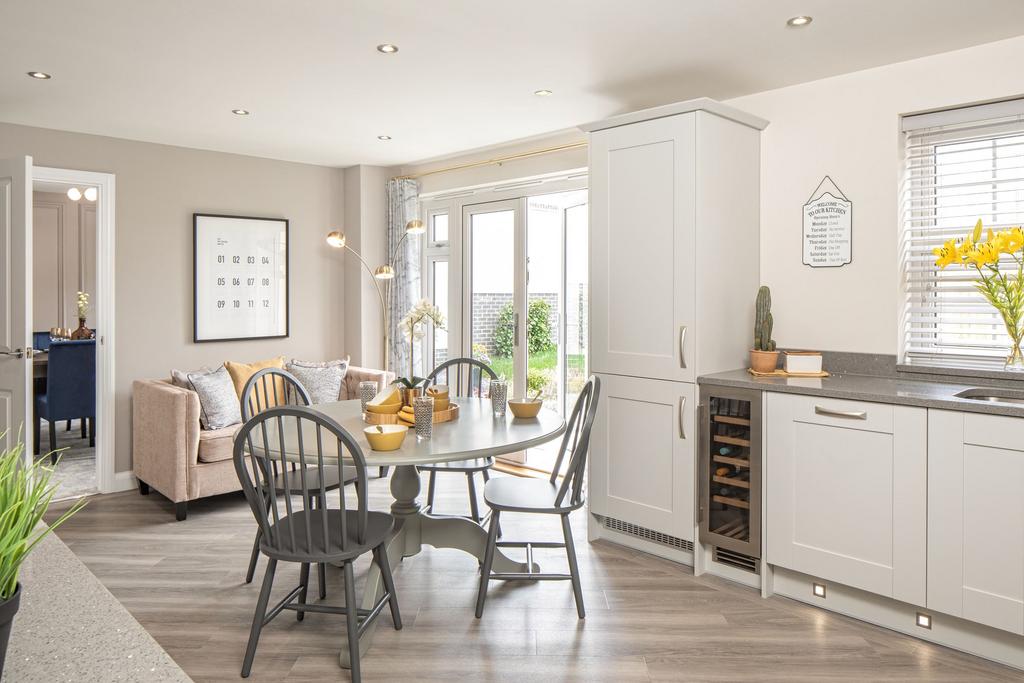 Open plan kitchen in the Chelworth 4 bedroom home