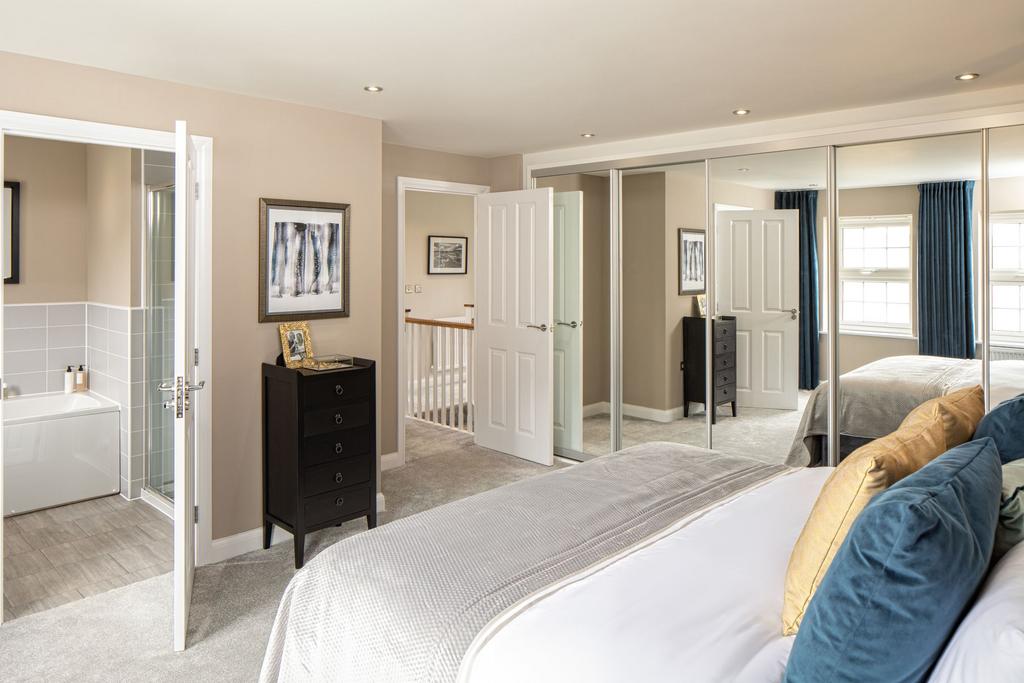 En suite main bedroom in the Chelworth 4...