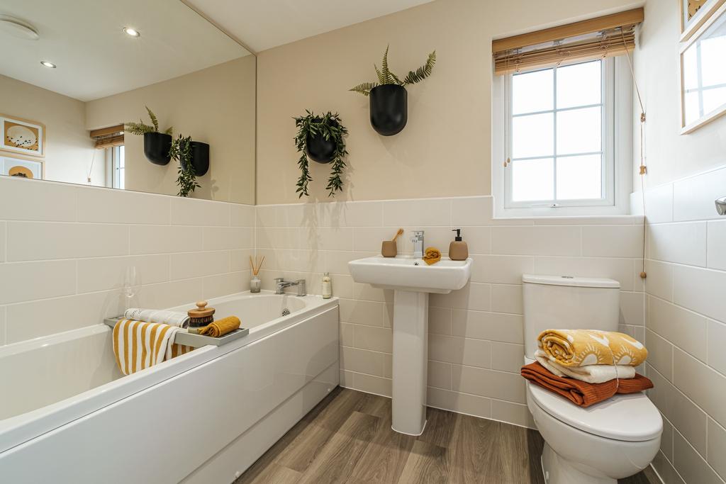 Interior view of the bathroom in our 3 bed...