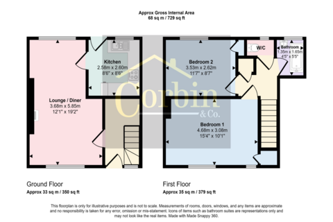 2 bedroom semi-detached house to rent, Creasey Road, Bournemouth, Dorset