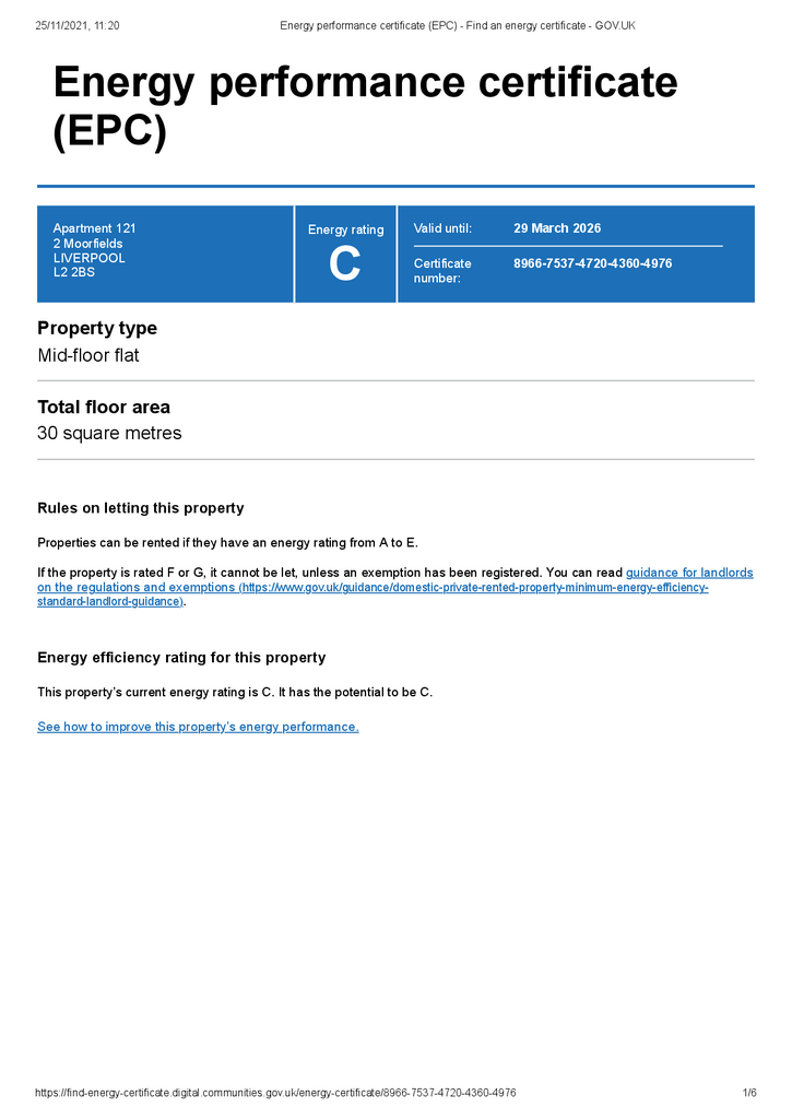 EPC Certificate