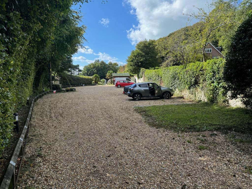 Gravel car parking area
