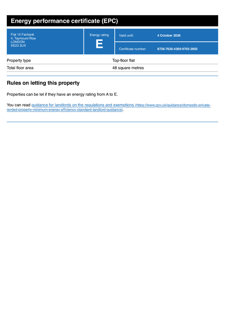 Energy Performance Certificate