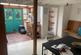 Kitchen with double doors leading to rear courtyar