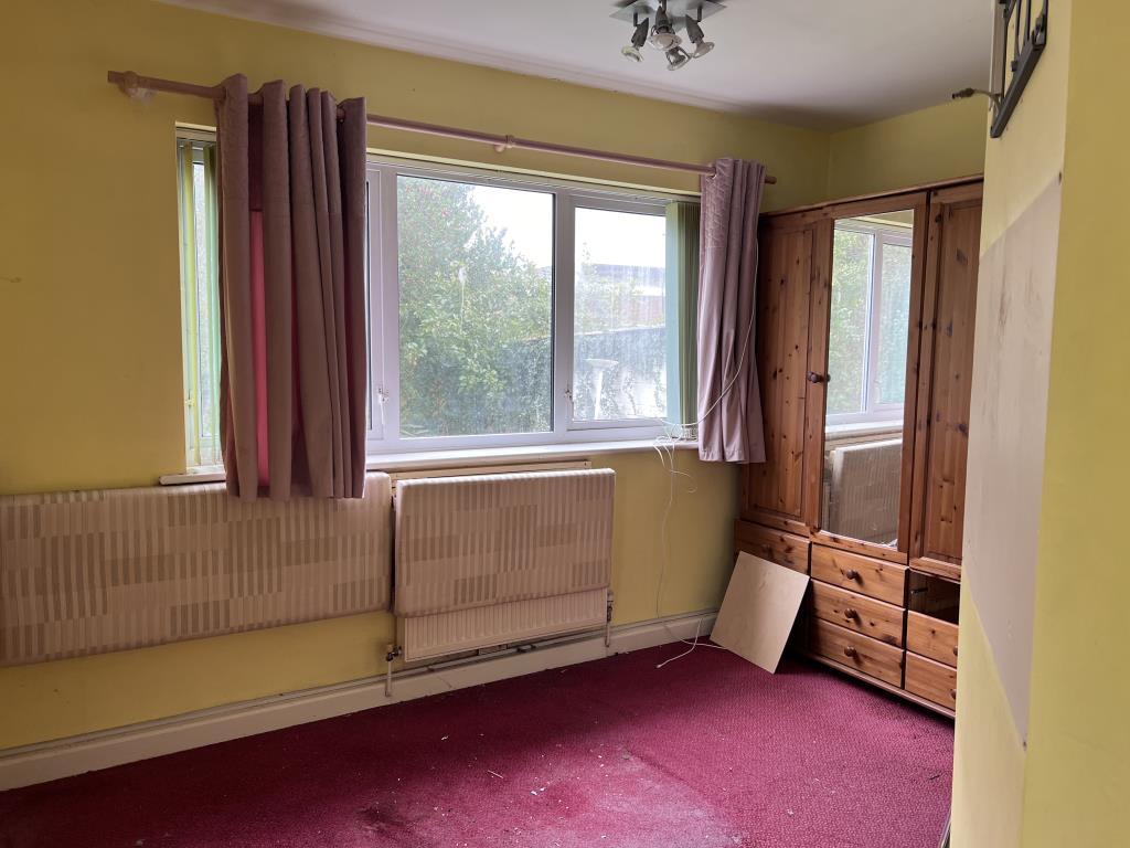 Bedroom on ground floor at rear of the property