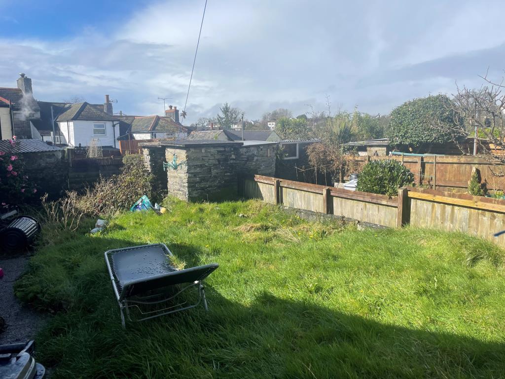 Rear garden with area of grassland