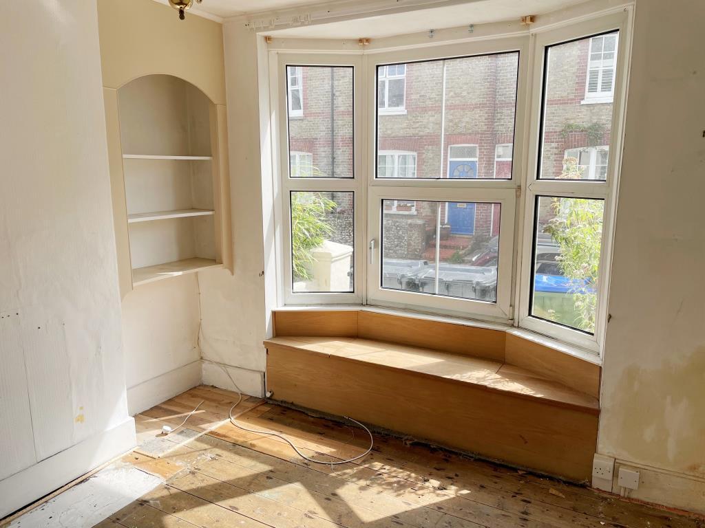 Front living room with bay window