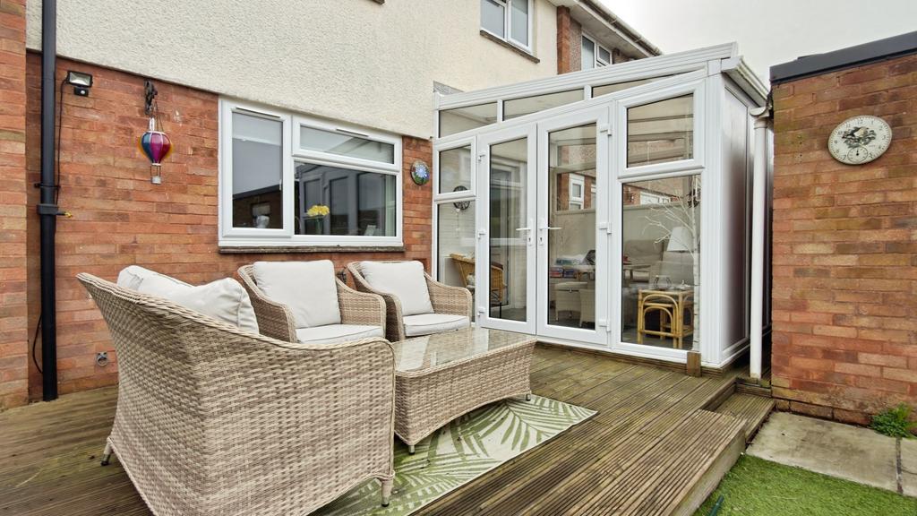 Decked seating area