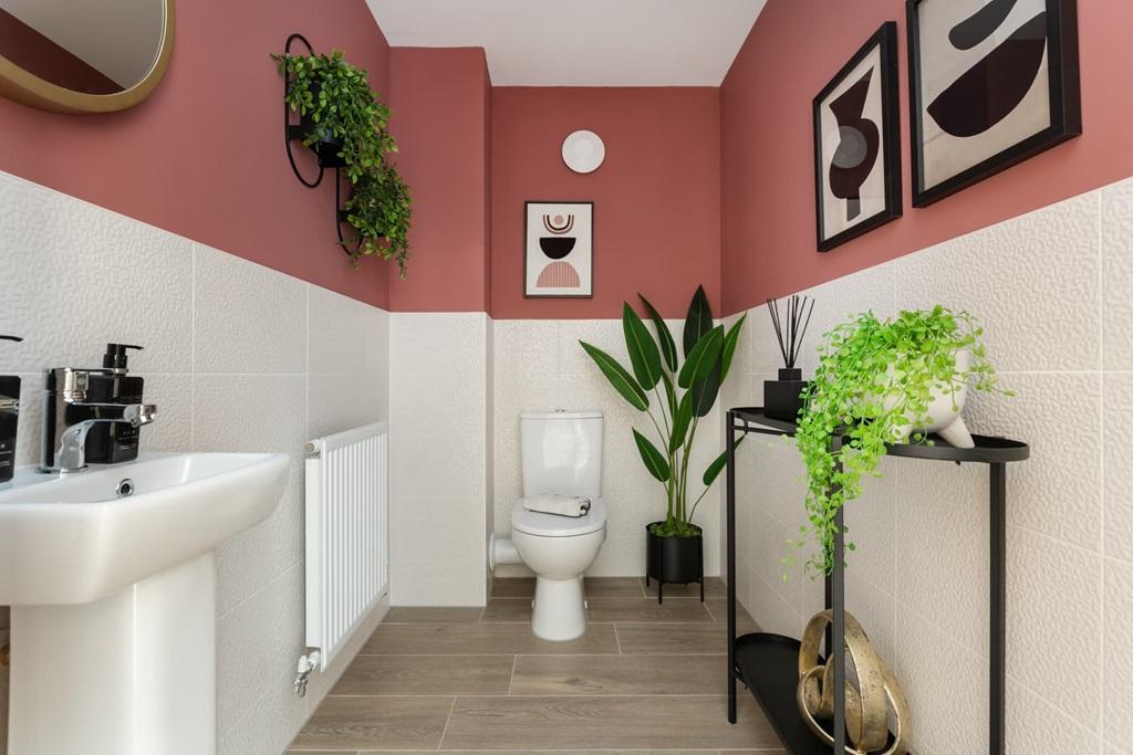 Convenient downstairs toilet