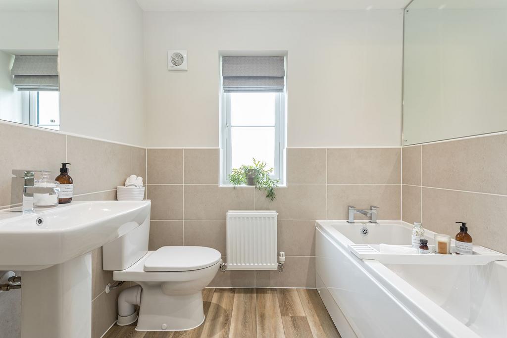 Family bathroom inside the Radleigh 4 bedroom home