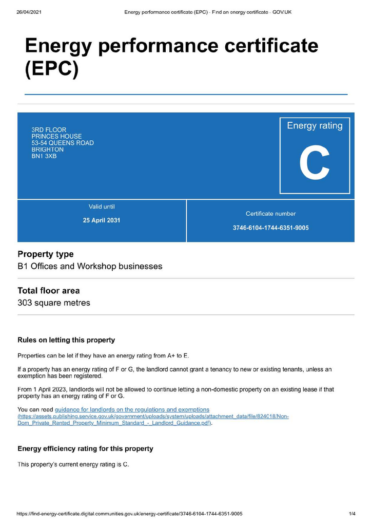 EPC Certificate