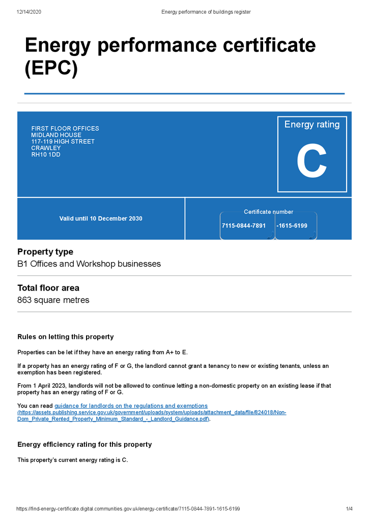 EPC Certificate