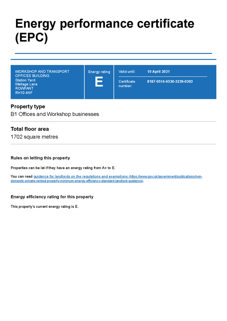 EPC Certificate
