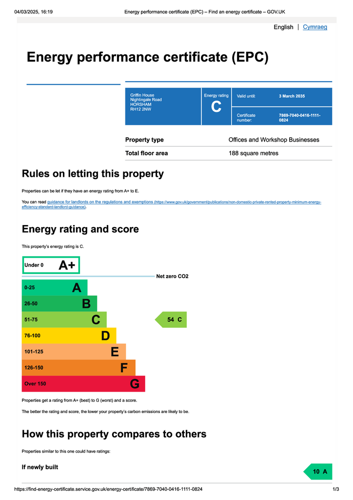 EPC Certificate