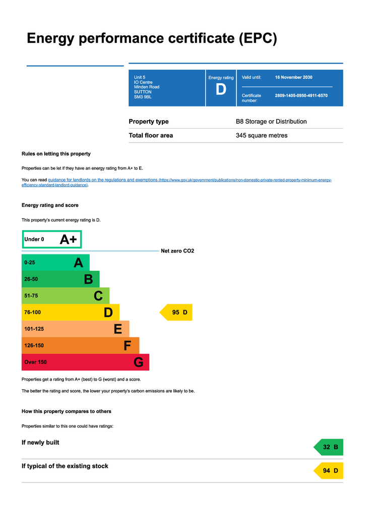 EPC Certificate