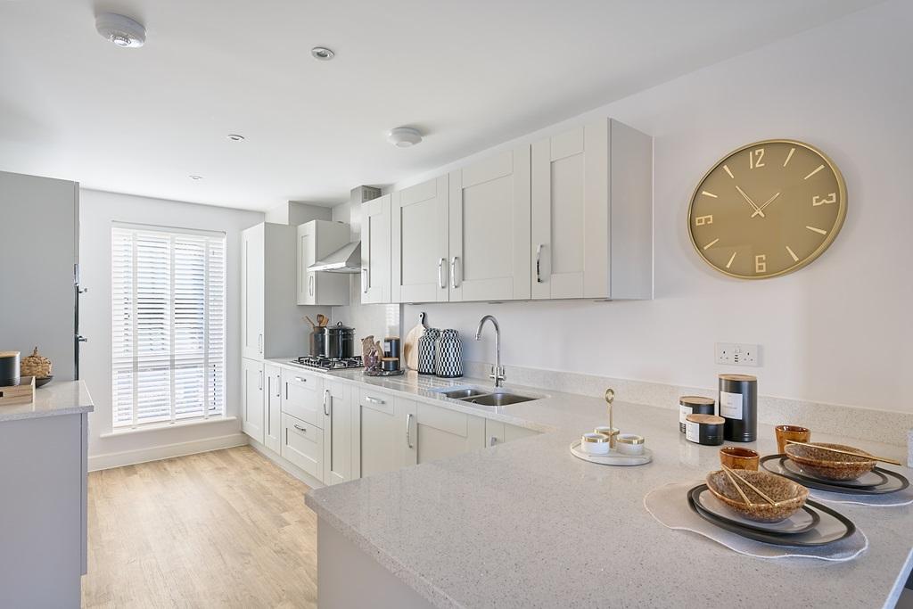 Sociable kitchen with a breakfast bar