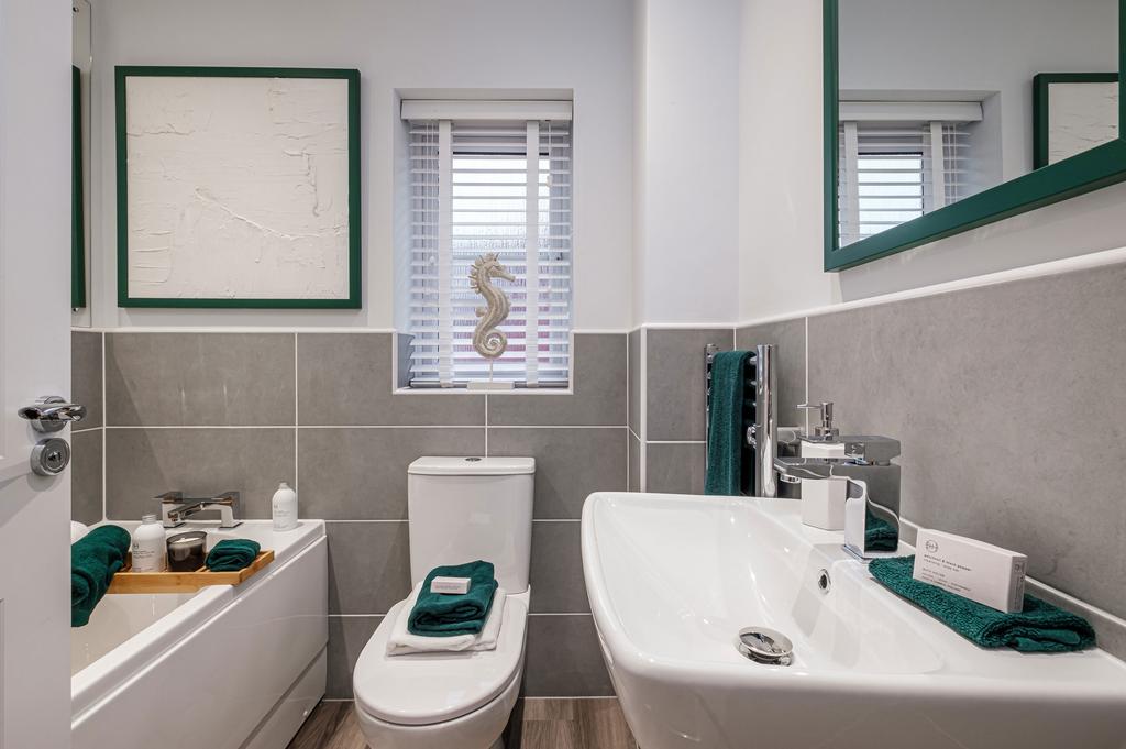 Interior view of the bathroom in our 4 bed...