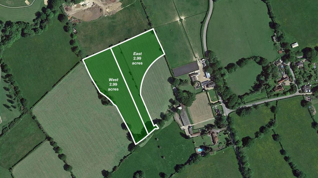 Aerial site plan of Branford Paddocks