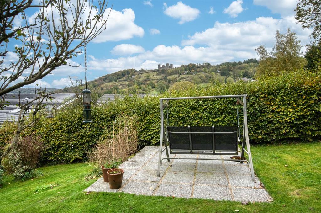 Garden - swing seat and view up to Riber.jpg