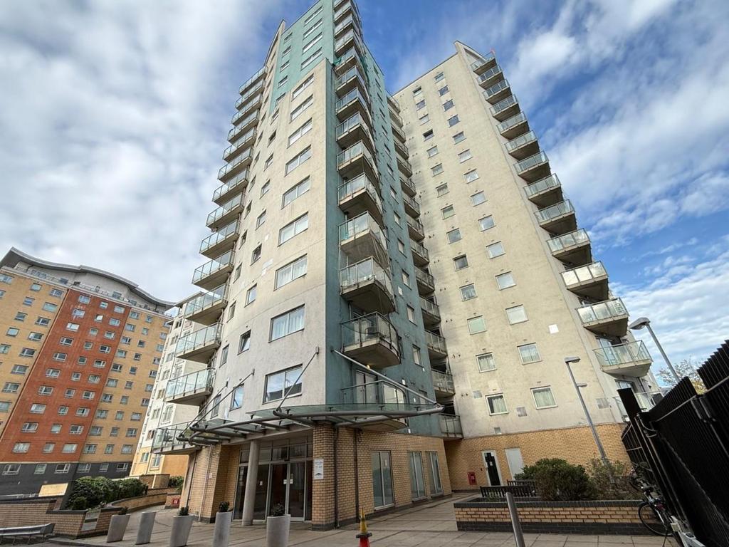Apartment building facade, block of apartments